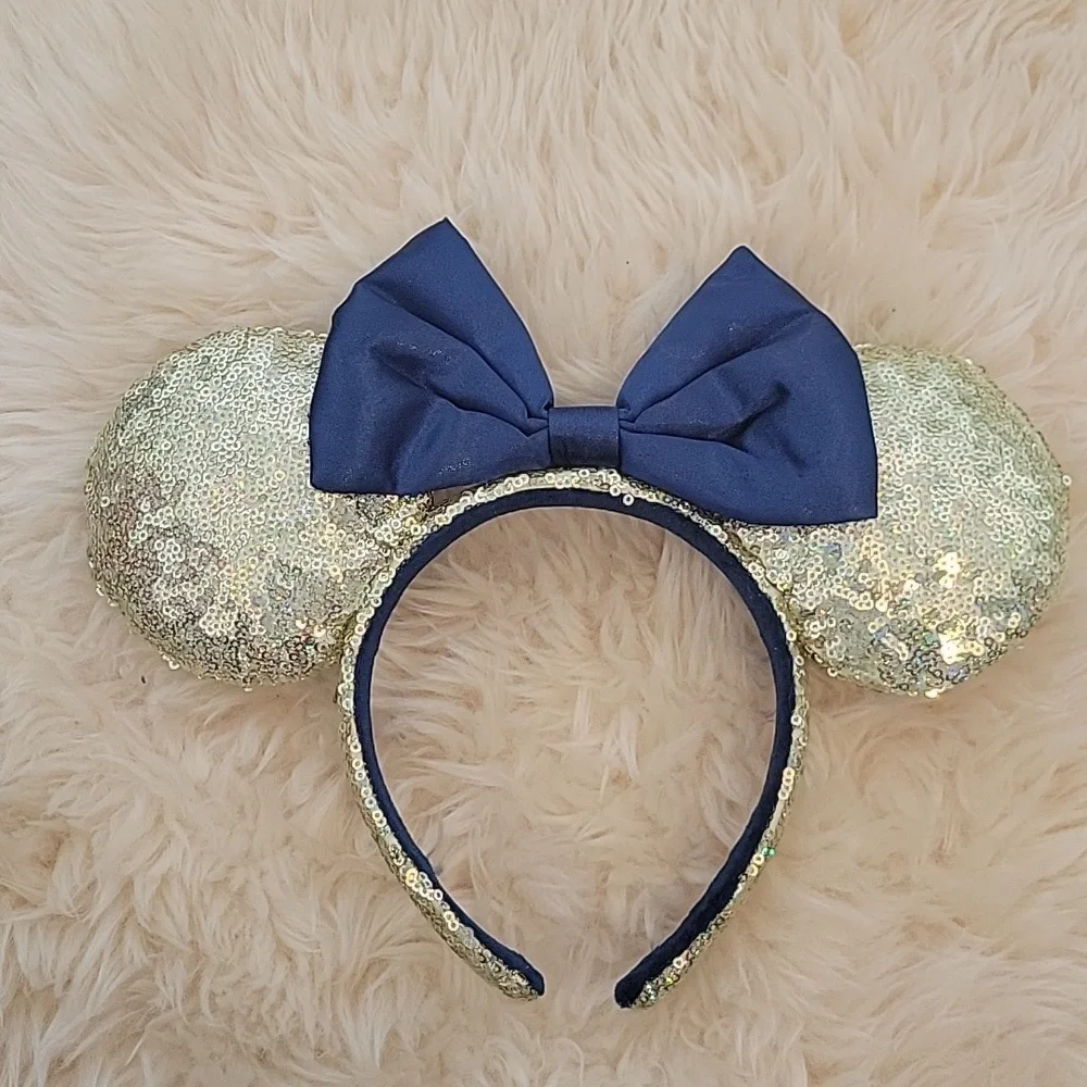 DISNEY | WDW 50th Anniversary Navy & Gold Mouse Ears - Picture 1 of 5